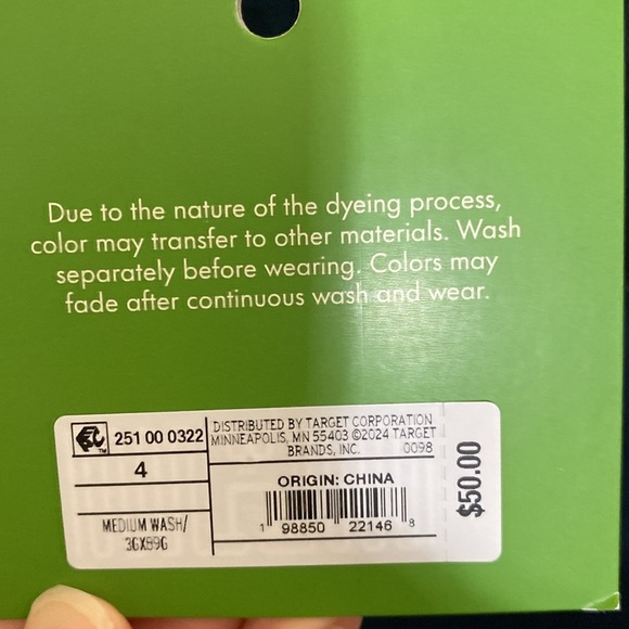 Women's High-Rise Straight Leg Wide Cuff Jeans - kate spade New York Sz 4 - Picture 4 of 9